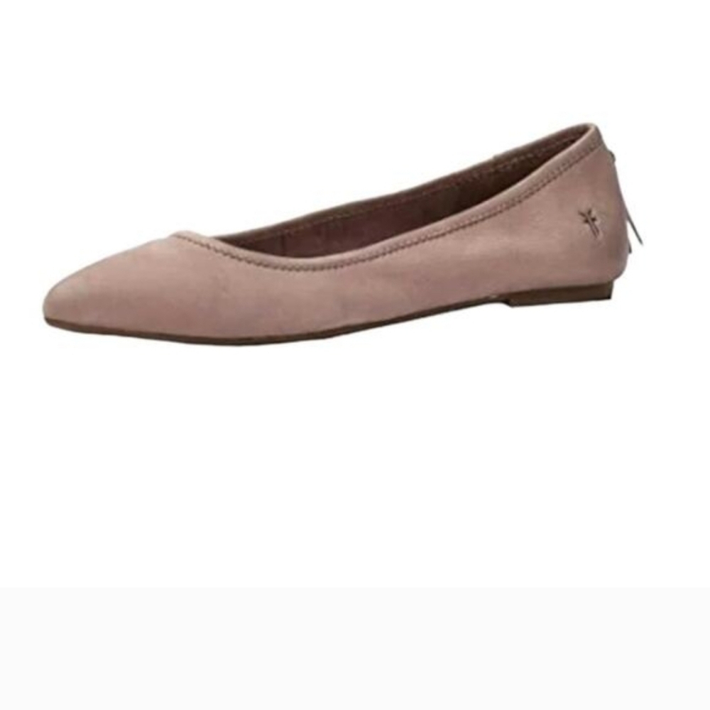Frye Women's Regina Pointed Toe Leather Ballet Flats Lilac Size 6.5